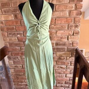 Abercrombie & Fitch Light Green Backless Dress